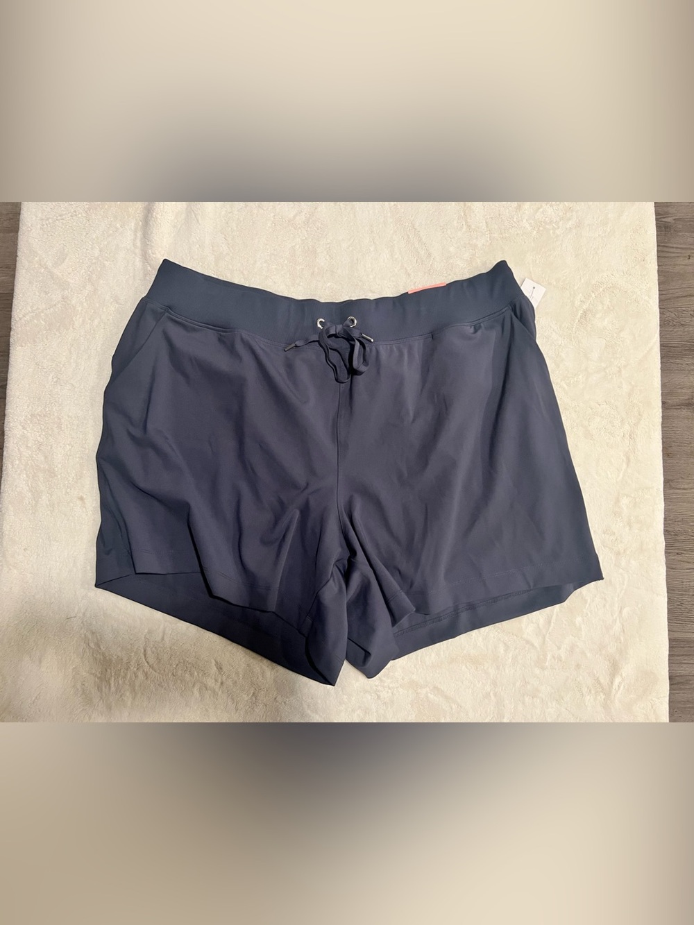 Lane Bryant LIVI active Navy Drawstring Athletic Shorts